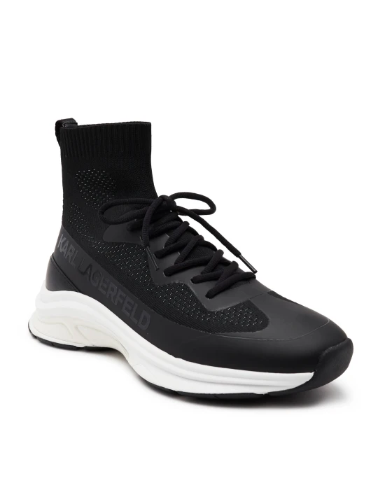 Zdjęcie produktu Karl Lagerfeld Sneakersy LUX FINESSE Hi Pull On Runner | z dodatkiem skóry czarny