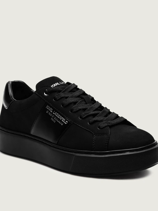Zdjęcie produktu Karl Lagerfeld Sneakersy MAXI KUP | zamsz | z dodatkiem skóry czarny