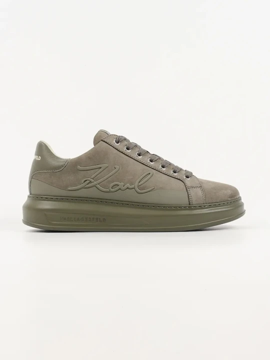 Zdjęcie produktu Karl Lagerfeld sneakersy skórzane Kapri Mens zielony