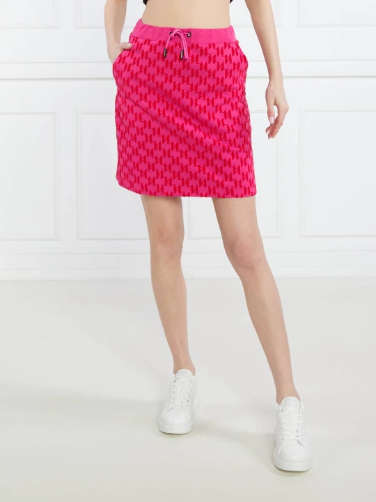 Zdjęcie produktu Karl Lagerfeld Spódnica allover flock różowy