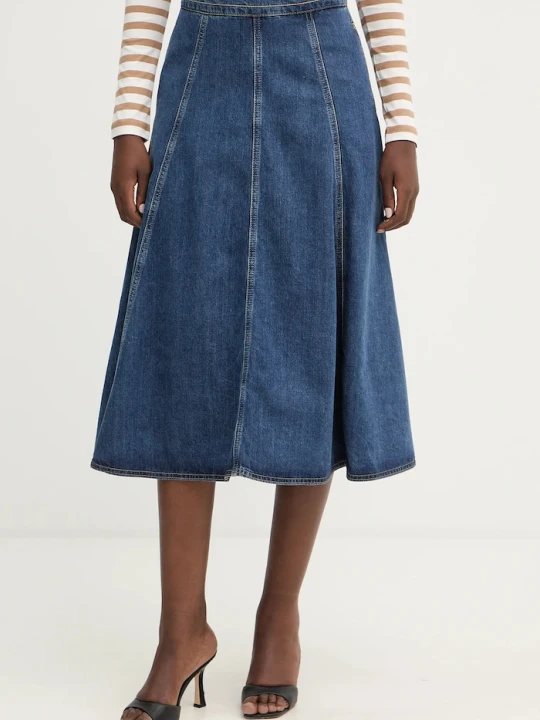 Zdjęcie produktu Karl Lagerfeld spódnica jeansowa FASHION DENIM granatowy