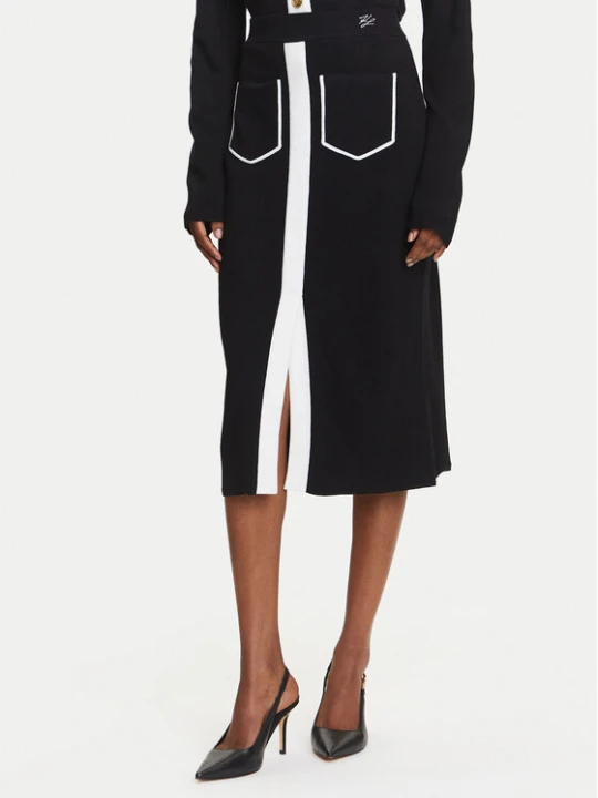 Zdjęcie produktu KARL LAGERFELD Spódnica ołówkowa A3W12023 Czarny Regular Fit