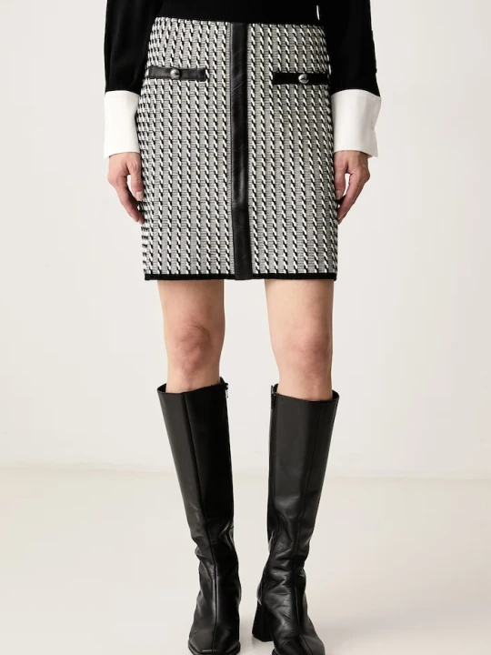 Zdjęcie produktu Karl Lagerfeld spódnica z bawełną czarny