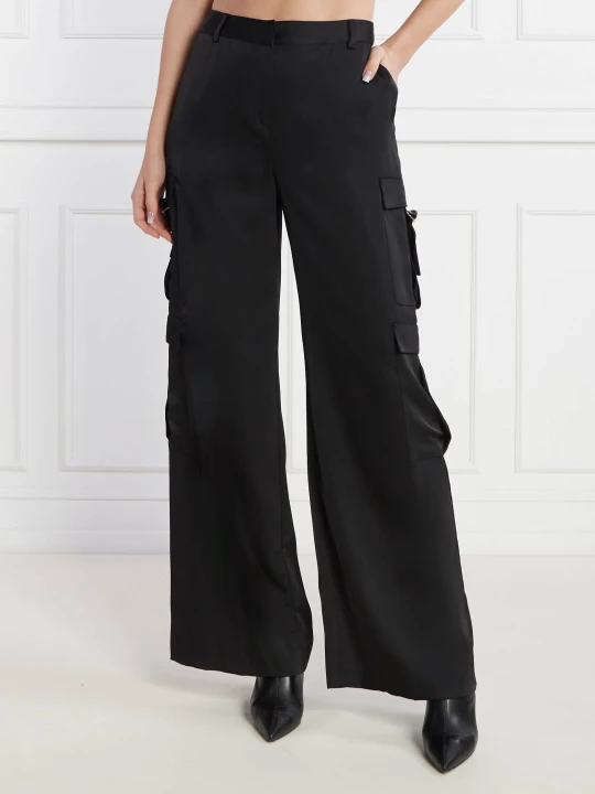 Zdjęcie produktu Karl Lagerfeld Spodnie cargo | Loose fit czarny