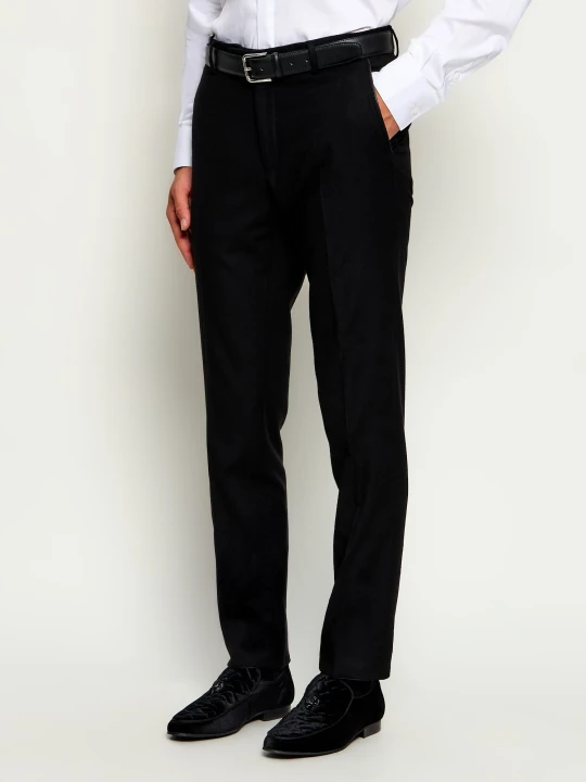 Zdjęcie produktu Karl Lagerfeld Spodnie chino | Tapered fit | z dodatkiem wełny czarny
