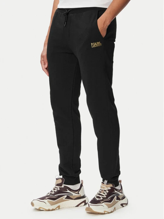 Zdjęcie produktu KARL LAGERFELD Spodnie dresowe 705782 563917 Czarny Regular Fit