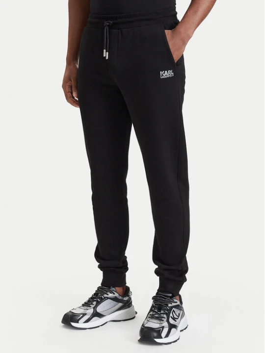 Zdjęcie produktu KARL LAGERFELD Spodnie dresowe 705782 564917 Czarny Regular Fit
