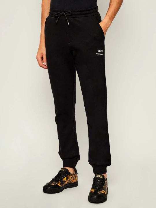 Zdjęcie produktu Karl Lagerfeld Spodnie dresowe Disney x Karl Lagerfeld | Regular Fit czarny