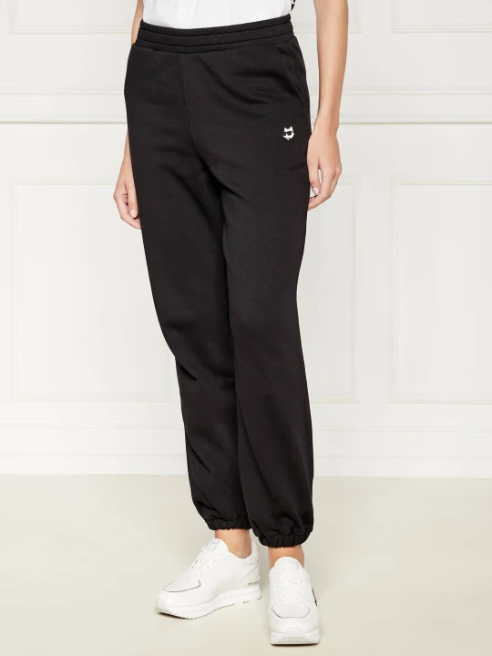 Zdjęcie produktu Karl Lagerfeld Spodnie dresowe Ikonik 2.0 | Regular Fit czarny