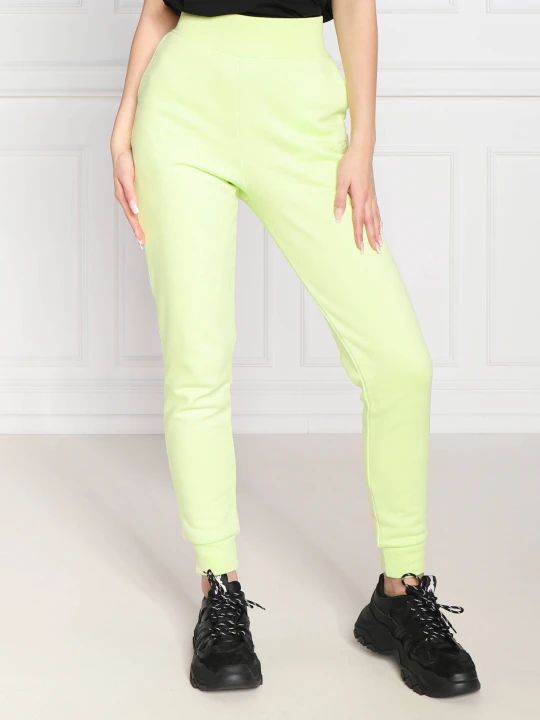 Zdjęcie produktu Karl Lagerfeld Spodnie dresowe ikonik 2.0 tonal | Regular Fit limonkowy