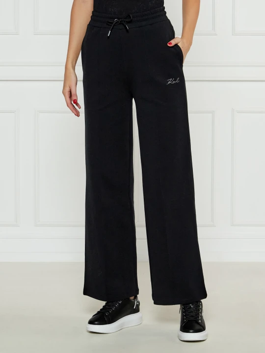 Zdjęcie produktu Karl Lagerfeld Spodnie dresowe | Loose fit czarny