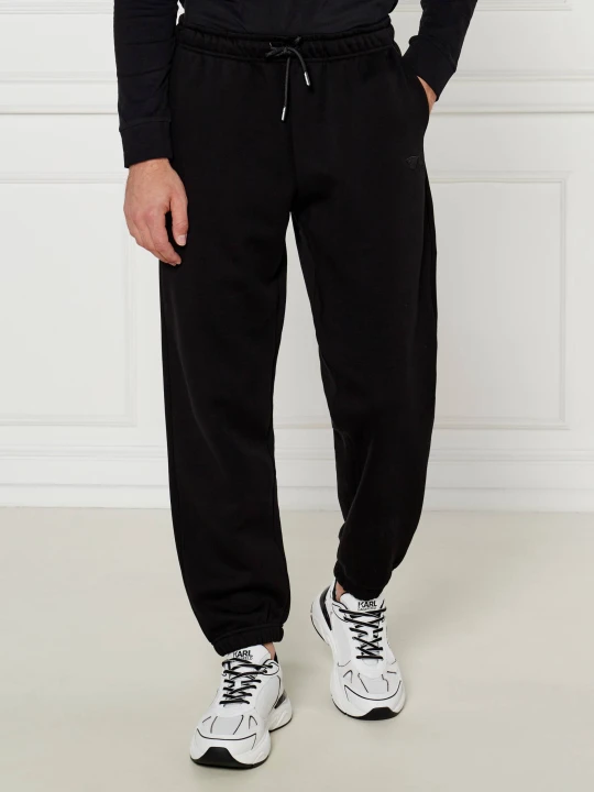 Zdjęcie produktu Karl Lagerfeld Spodnie dresowe | Loose fit czarny
