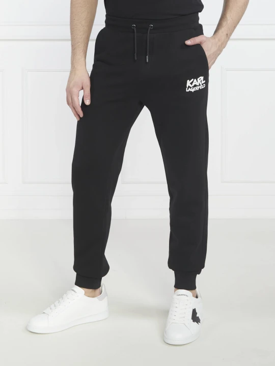Zdjęcie produktu Karl Lagerfeld Spodnie dresowe | Regular Fit czarny