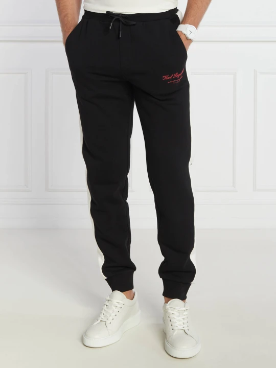Zdjęcie produktu Karl Lagerfeld Spodnie dresowe SWEAT | Regular Fit czarny