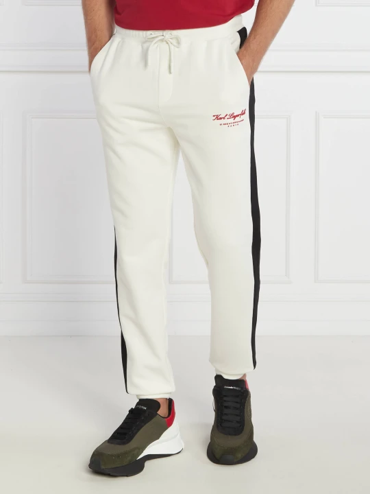 Zdjęcie produktu Karl Lagerfeld Spodnie dresowe SWEAT | Regular Fit kremowy