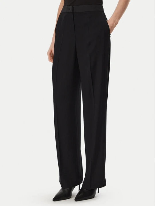Zdjęcie produktu KARL LAGERFELD Spodnie materiałowe B4W10063 Czarny Regular Fit