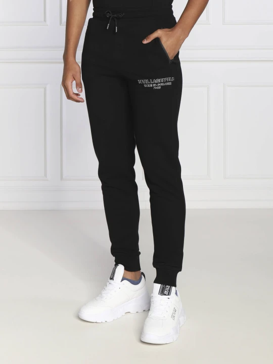 Zdjęcie produktu Karl Lagerfeld Spodnie | Regular Fit czarny