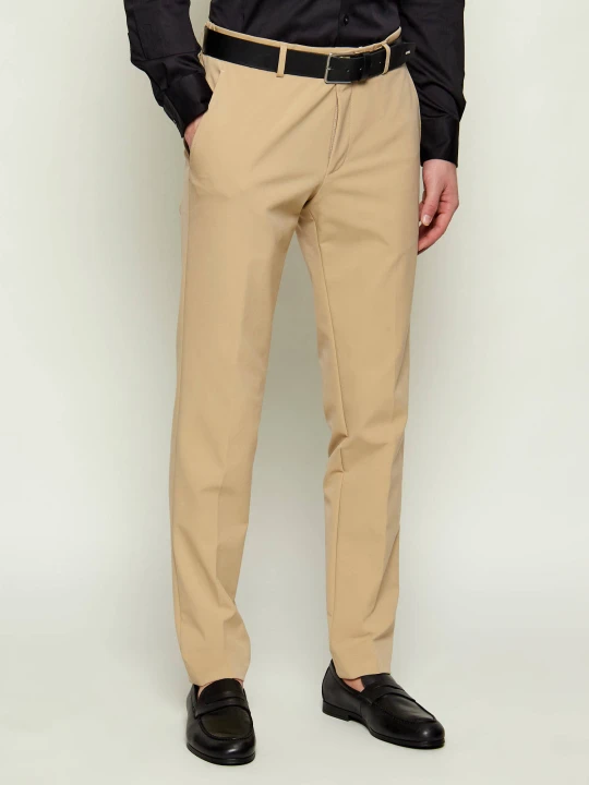 Zdjęcie produktu Karl Lagerfeld Spodnie | Tapered fit beżowy