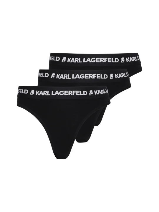 Zdjęcie produktu Karl Lagerfeld Stringi 3-pack czarny
