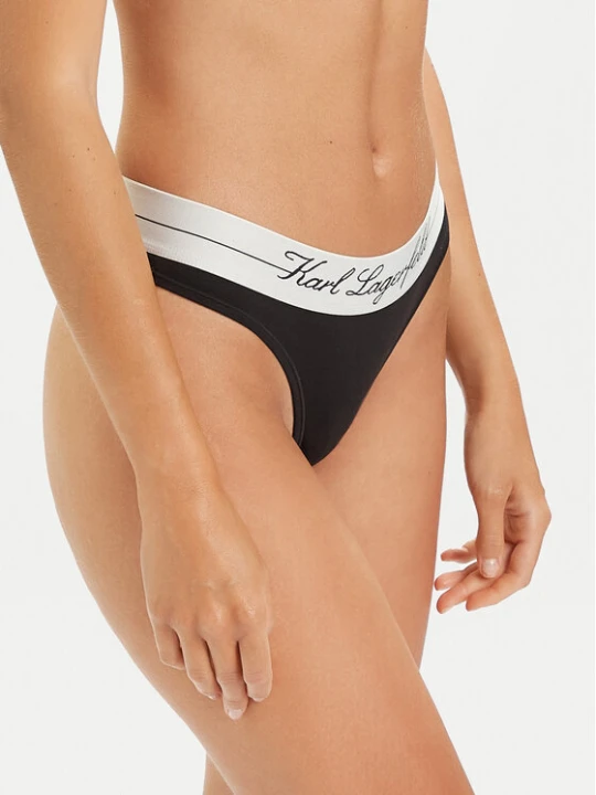Zdjęcie produktu KARL LAGERFELD Stringi A1W47095 Czarny