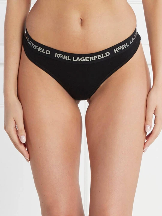 Zdjęcie produktu Karl Lagerfeld Stringi ikonik 2.0 czarny