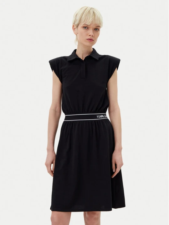 Zdjęcie produktu KARL LAGERFELD Sukienka codzienna A2W13038 Czarny Regular Fit