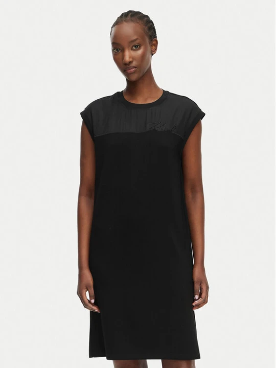 Zdjęcie produktu KARL LAGERFELD Sukienka codzienna B2W13033 Czarny Regular Fit