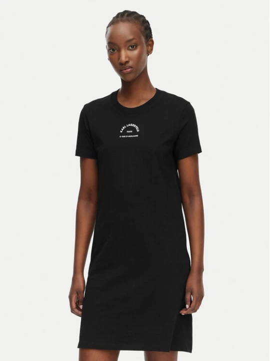 Zdjęcie produktu KARL LAGERFELD Sukienka codzienna B2W13071 Czarny Regular Fit