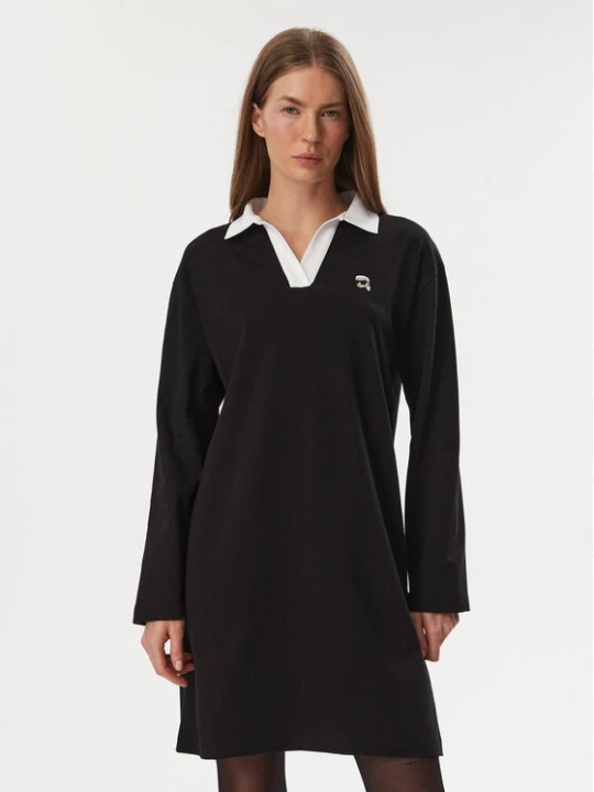 Zdjęcie produktu KARL LAGERFELD Sukienka codzienna B4W13055 Czarny Regular Fit