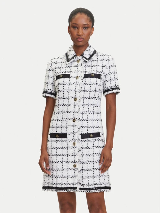 Zdjęcie produktu KARL LAGERFELD Sukienka dzianinowa A3W13031 Écru Regular Fit Kremowy