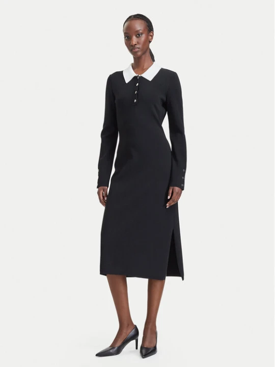 Zdjęcie produktu KARL LAGERFELD Sukienka dzianinowa B4W13054 Czarny Regular Fit