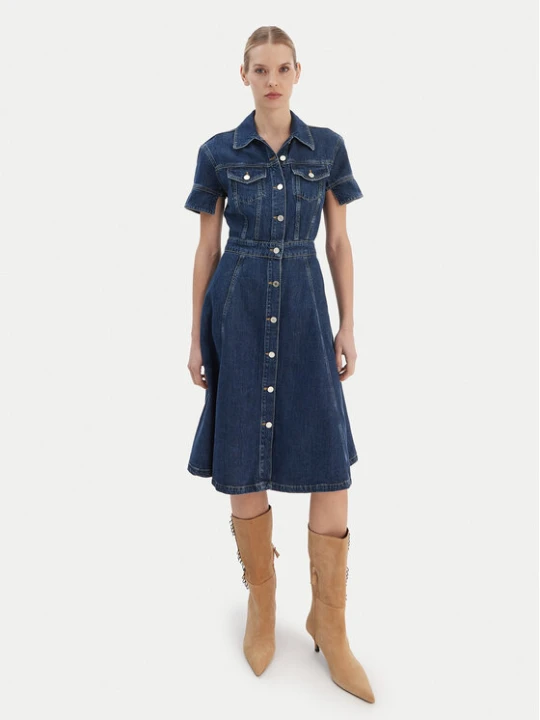 Zdjęcie produktu KARL LAGERFELD Sukienka jeansowa B1W13037 Niebieski Regular Fit