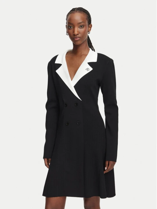 Zdjęcie produktu KARL LAGERFELD Sukienka koktajlowa B3W13038 Czarny A-Line Fit