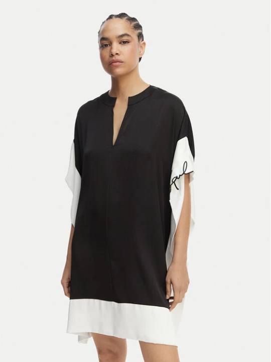 Zdjęcie produktu KARL LAGERFELD Sukienka plażowa B2W13016 Czarny Loose Fit
