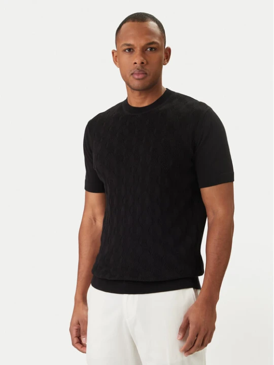Zdjęcie produktu KARL LAGERFELD Sweter 655006 562301 Czarny Slim Fit