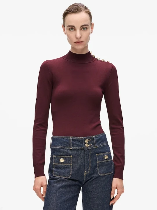 Zdjęcie produktu Karl Lagerfeld sweter bordowy