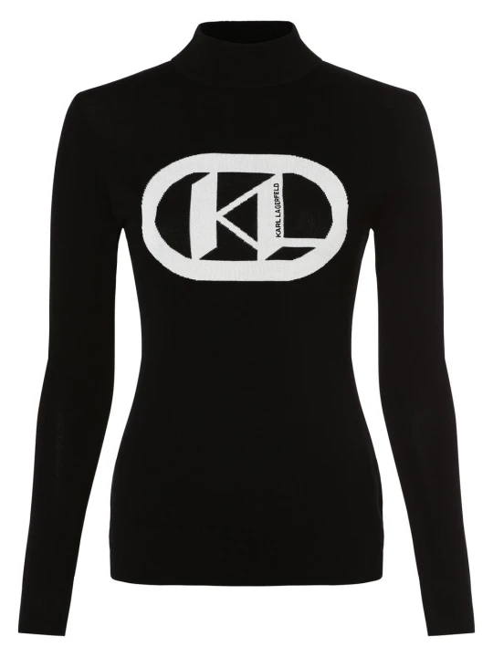 Zdjęcie produktu KARL LAGERFELD Sweter Kobiety wiskoza czarny