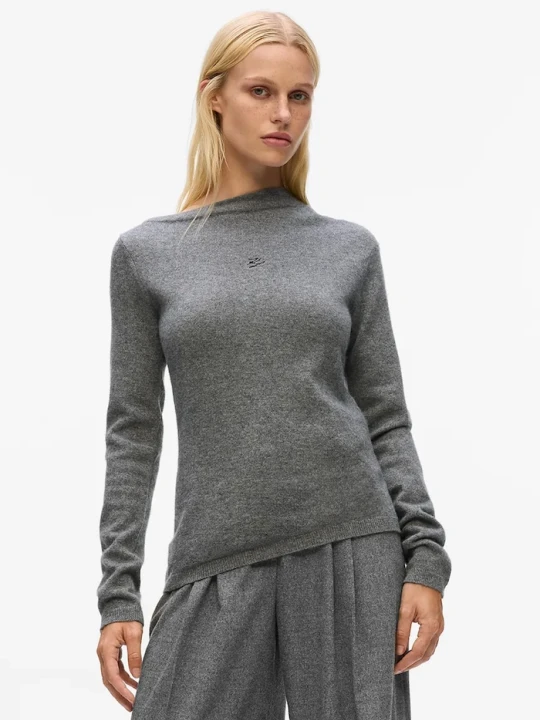 Zdjęcie produktu Karl Lagerfeld sweter kaszmirowy szary