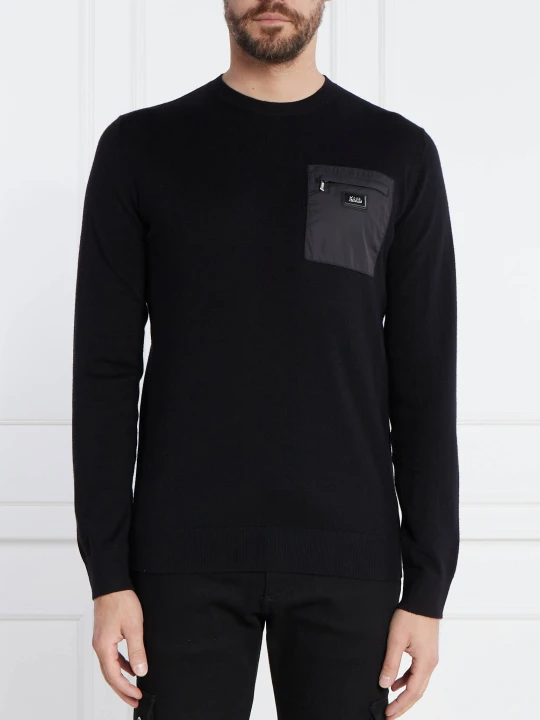 Zdjęcie produktu Karl Lagerfeld Sweter | Regular Fit | z dodatkiem wełny czarny