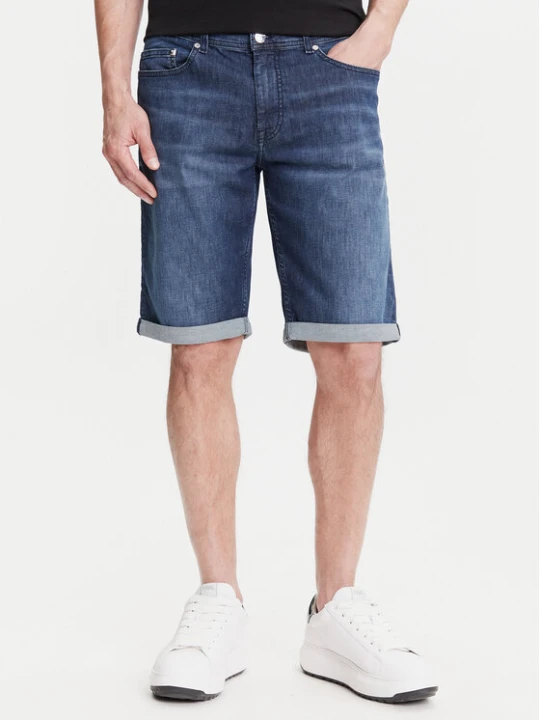 Zdjęcie produktu KARL LAGERFELD Szorty jeansowe 265820 552833 Granatowy Regular Fit