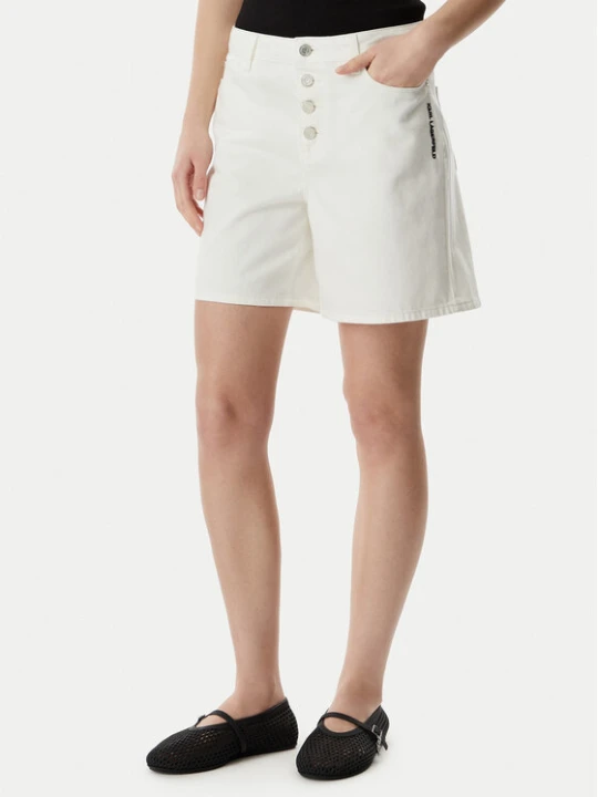 Zdjęcie produktu KARL LAGERFELD Szorty jeansowe B2W10048 Kremowy Loose Fit