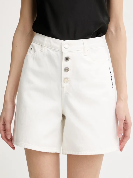 Zdjęcie produktu Karl Lagerfeld szorty jeansowe IKON beżowy