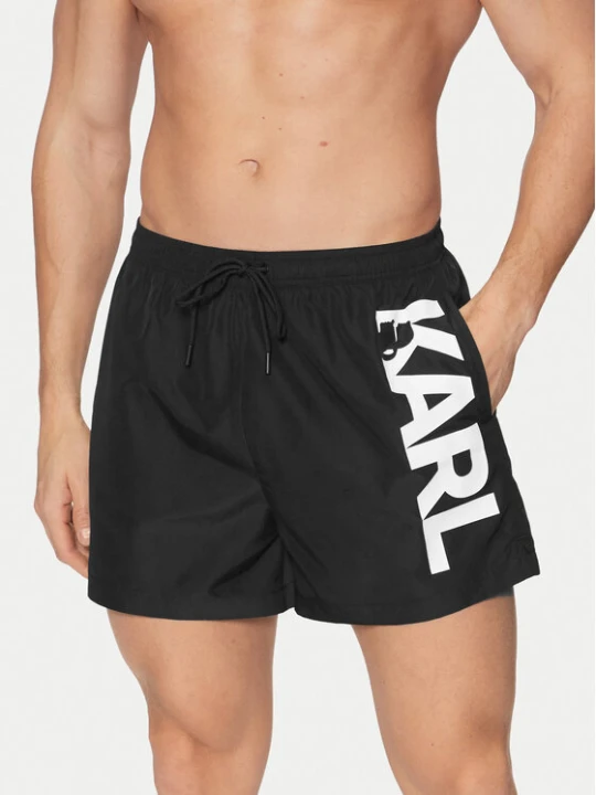 Zdjęcie produktu KARL LAGERFELD Szorty kąpielowe A1M46013 Czarny Regular Fit