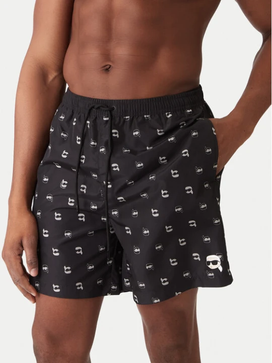 Zdjęcie produktu KARL LAGERFELD Szorty kąpielowe A3M46007 Czarny Regular Fit