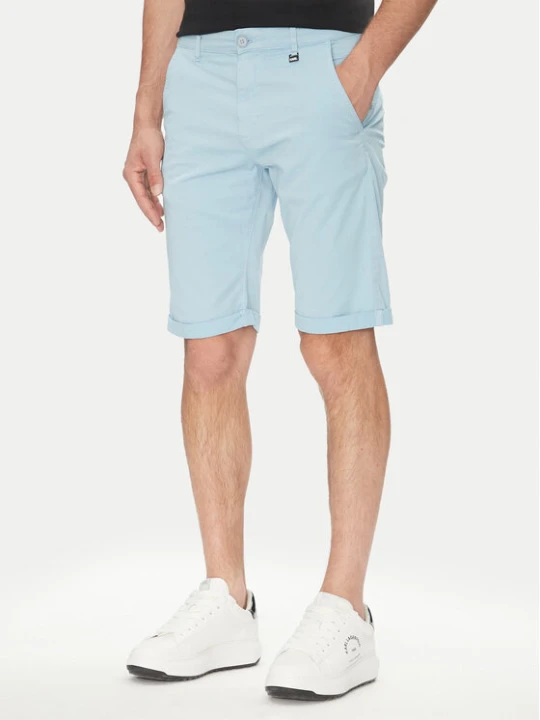 Zdjęcie produktu KARL LAGERFELD Szorty materiałowe 265812 552829 Błękitny Regular Fit Niebieski jasny