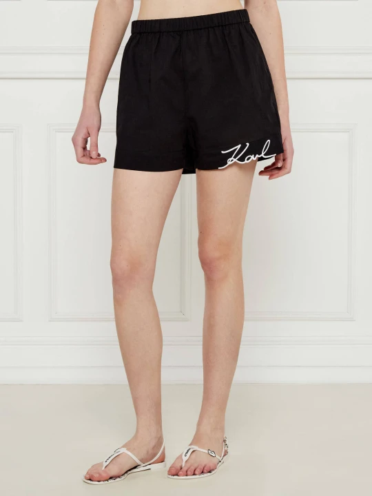 Zdjęcie produktu Karl Lagerfeld Szorty | Regular Fit czarny