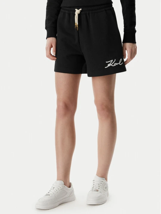 Zdjęcie produktu KARL LAGERFELD Szorty sportowe B2W10124 Czarny Regular Fit