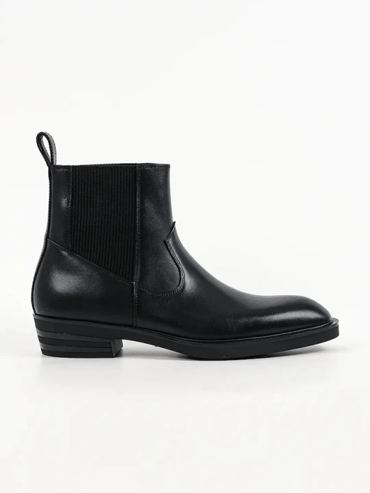 Zdjęcie produktu Karl Lagerfeld sztyblety męskie skórzane Dallas czarny