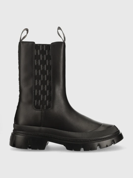 Zdjęcie produktu Karl Lagerfeld sztyblety skórzane TREKKA MENS czarny