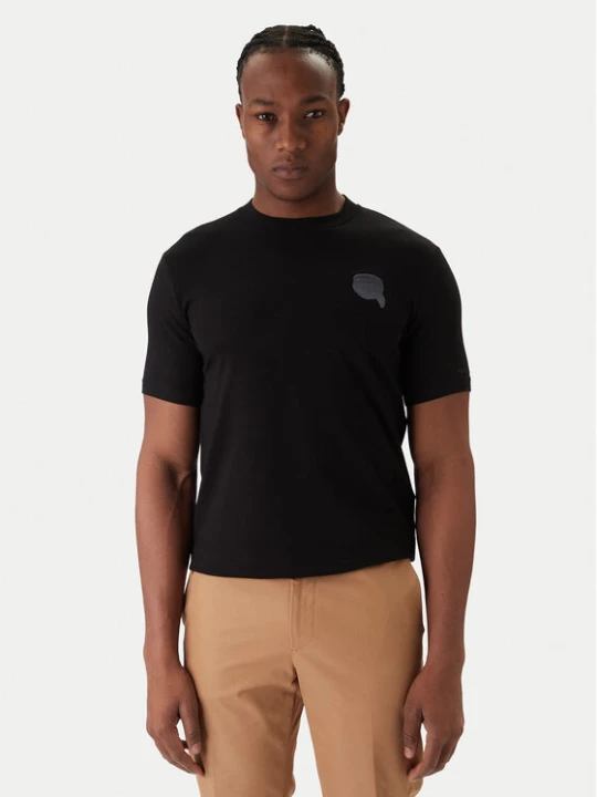 Zdjęcie produktu KARL LAGERFELD T-Shirt 755023 561235 Czarny Regular Fit